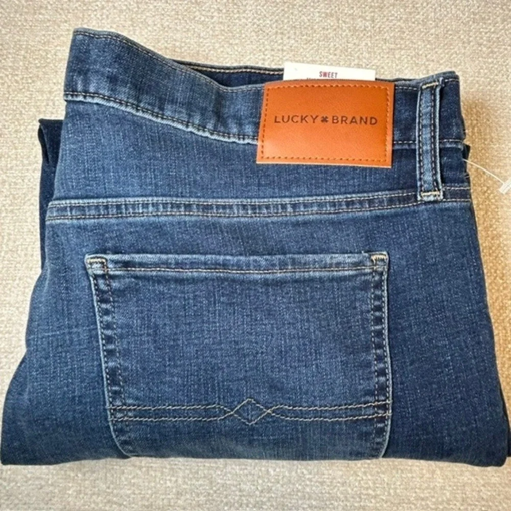 NWT Lucky Brand Women's Sweet Mid Rise Crop Denim Jeans 14/32 $99